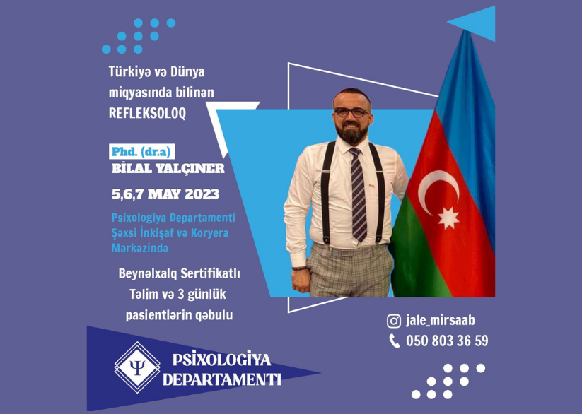 5-6-7 MAYIS 2023 Tarihlerinde Azerbaycan'da Olacağım.	